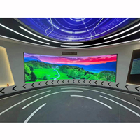 Écran vidéo LED numérique flexible d'intérieur en promotion, panneaux pliables incurvés pleine couleur, module souple intelligent