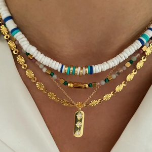 Aige-collar en relieve <span class=keywords><strong>de</strong></span> acero inoxidable para <span class=keywords><strong>mujer</strong></span>, cadena <span class=keywords><strong>de</strong></span> suéter simple, adornos <span class=keywords><strong>de</strong></span> estilo ins - Product Image 1