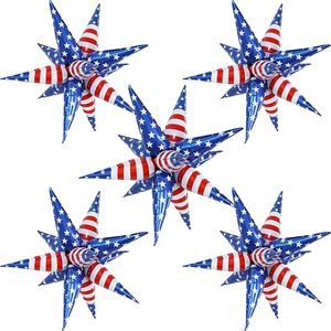 Globo Metálico con Diseño de Estrella de la Bandera Americana, para el 4 de Julio y Fiestas Patrióticas - Product Image 2