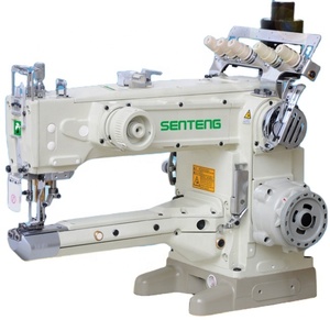 Máquina de coser industrial de brazo largo con puntada plana, máquina de coser interlock con alimentación por brazo 1560 160M L 4 agujas 6 hilos 31.5mm - Product Image 1