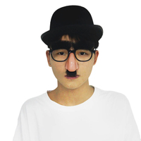 YOUCAN Lunettes en plastique à gros nez pour Halloween, accessoires amusants pour déguisement de clown, fête costumée pour adultes