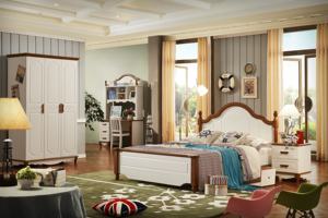 Popular moderno blanco camas para niños de madera cama litera con almacenamiento/escalera - Product Image 3