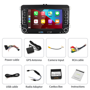 HFMidia 7 pouces pour Volkswagen VW Touran/Tiguan/Seat Altea Android 14 Autoradio multimédia Lecteur vidéo Navigation CarPlay - Product Image 6