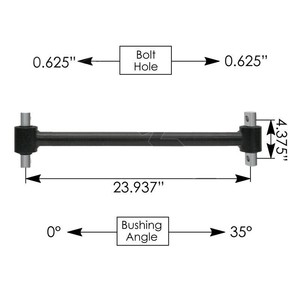 Title Option 1: <b>Freightliner</b> Torque Rod 23.93 Inch Tube Heavy Duty Suspension Part Durable <b>Truck</b> Replacement Component - Product Image 2