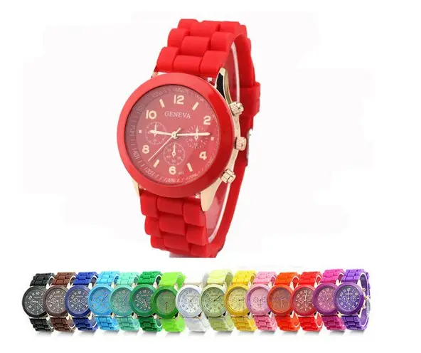 Fashion Waterproof Silicone Watch Band Bracelet Watch for Kids