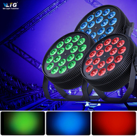 Éclairage de scène professionnel 180W, LED DMX plat 18*10W RGBW 4 en 1, zoom, lumière de fête avec effet de bar KTV