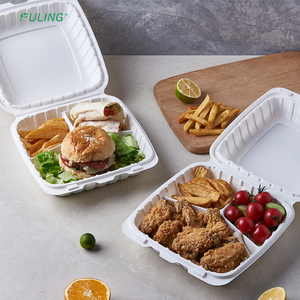 Fuling 8x8 9x9 mfpp bản lề container vỏ sò đưa ra thực phẩm container để đi hộp nhà hàng - Product Image 6