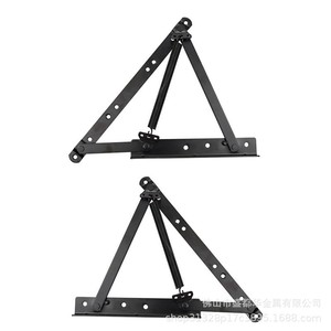 Bisagra para Sofá Cama con Mecanismo de Resorte, Acero de 2 mm, Superficie Negra Electroforética, Accesorio de Montaje para Estructura de Cama Mediana - Product Image 1