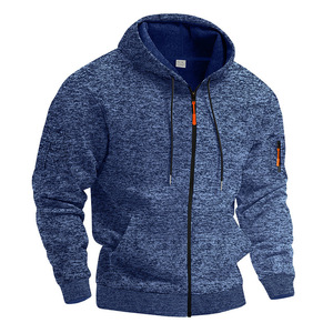Winter Sweater <strong>Men</strong> Solid Hooded Coat <strong>Fleece</strong> and Thicken the Sweater Zipper Wool <strong>Cardigan</strong> Sweater Untuk for <strong>Men</strong> - Product Image 4