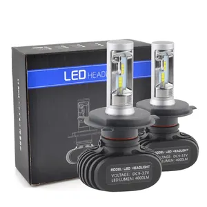 Système d'éclairage automobile, phare LED S1 H7 H11 9005 9006 9012 H4 Ampoule LED H11 Ampoules de phare LED sans ventilateur - Product Image 1