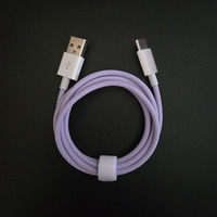 Cables USB a 8 Pines Trenzados Anti-Enredos de Colores Macaron para Venta al por Mayor a Corto Plazo