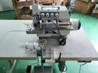 Machine à coudre surjeteuse automatique à cylindre circulaire DS-8400TD-04M2-24-7-P/ACC pour l'attache de colliers