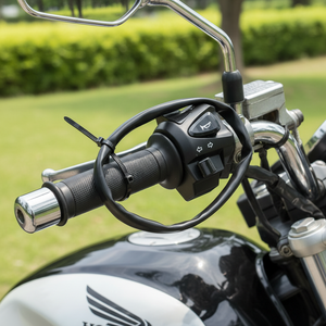 Conjunto de manillar con interruptor de arranque, bocina, luz direccional y luz de marcha lenta para motocicleta CB500 - Product Image 2