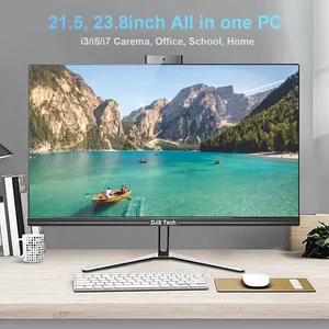 Nhà Máy Giá Màn Hình Cảm Ứng All-In-One Monoblock RAM SSD HDD Với Máy Ảnh AIO Office Home Trường Máy Tính Để Bàn Máy Tính Tất Cả Trong Một Pc