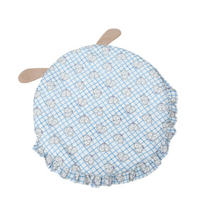 Soft Round Pet <b>Mat</b> Large Ear Checkered Design Polyester Fiber Fill Four Seasons Use Dog Cat Bed - Product Image 3