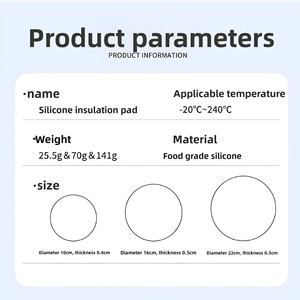 Sous-verre en silicone mignon, résistant à la chaleur et anti-brûlure, design épaissi, motif dessin animé pour tasses, casseroles et bols de cuisine – Qualité supérieure - Product Image 3