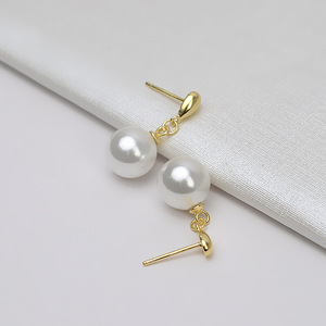 Bandeja para Pendientes en Forma de Gota de Plata S925, 7-12 Perlas, Joyería, Accesorios Hechos a Mano, 5043 - Product Image 2