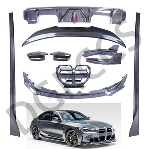 Pour M3 G80 Coupé à deux portes 2020-2024, ensemble complet d'accessoires de spoiler avant et arrière modifiés en fibre de carbone - Product Image 1