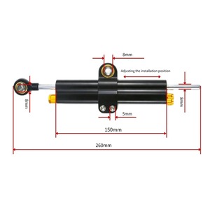 Amortiguadores <span class=keywords><strong>de</strong></span> Dirección Duraderos <span class=keywords><strong>de</strong></span> 260 mm y 365 mm para Yamaha YZF-R3, YZF-R6, TDR 250, CS3C, CS5, SR1, SR125, XJR1300, Kawasaki MT07, MTO9, <span class=keywords><strong>ZX6R</strong></span> - Product Image 6