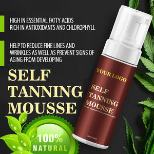 Mousse autobronzante pour le corps et le visage de marque privée sans exposition au soleil Mousse de bronzage sans traces sans parfum - Product Image 4