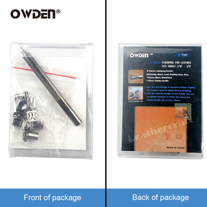 Owden Chuyên Nghiệp 9-Mảnh Da Mô Hình Đấm Dập Công Cụ Thiết Lập Thép Leathercraft Tem Công Cụ Cho Da Thiết Kế DIY OEM/ODM - Product Image 6