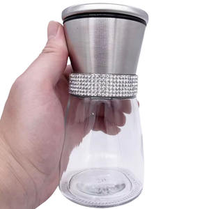 2024 Nova Chegada Luxo Rhinestone <span class=keywords><strong>Pepper</strong></span> <span class=keywords><strong>Mill</strong></span> e Moinho De Sal Para As Mulheres Cristal Glitter Personalizado Sal E Pimenta Grinder Set - Product Image 5