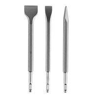 Burin plat SDS Plus haute dureté 40Cr 14*250mm pour marteau électrique, outil de démolition de béton, de briques et de maçonnerie