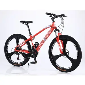 24 26 27.5 29 Inch Hybrid Bicycle For Men Velo De Montagne Single 21Speed Cycle Mtb Cykl New Sports Mountain Bike with red color