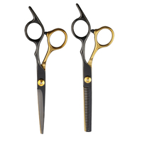 Ensemble de 11 ciseaux à cheveux professionnels en acier inoxydable pour usage domestique, kit de coiffure pour barbier avec ciseaux à effiler et à couper