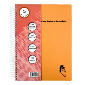 Hardcover Spiraal Notebook 400 Sheets 5 Onderwerp Grote College Oordeelde Notebook Voor Kantoor Vergadering Notebook College Essentials