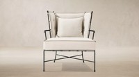Chaise longue d'extérieur moderne et pliable, durable, avec dossier enveloppant, cadre en métal noir, coussin à bords côtelés, pour bord de piscine