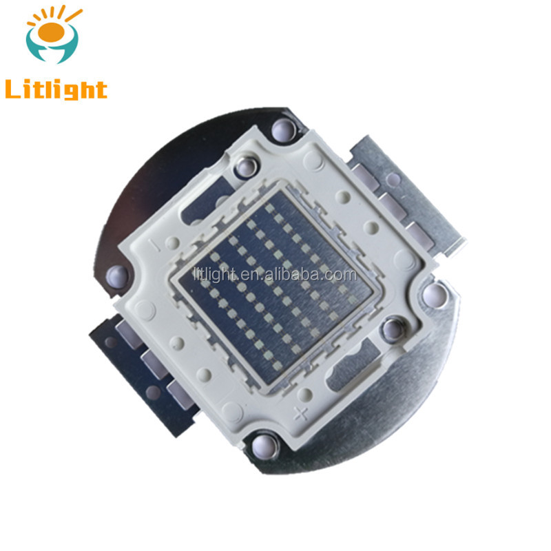 台湾Epiledsチップ紫外線ダイオードハイパワー375nm 370nm COB 50W UV LED 365nm LEDアレイモジュール硬化印刷ライト用