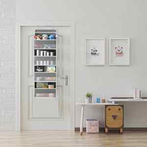 Sac de rangement mural multifonctionnel à quatre couches pour porte, modèle 2024 en stock, amélioré, pour articles divers, à suspendre derrière la porte - Product Image 3