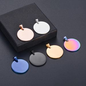 Plaque d'identification ronde en acier inoxydable Ewang, gravée au laser, souvenir en métal - Product Image 4