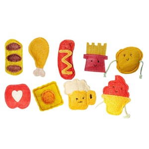 Jouet à mâcher en éponge de loofah aromatisé à <span class=keywords><strong>la</strong></span> catnip pour chats - Nettoyage des dents et des molaires, développement de l'intelligence, utilisation quotidienne - Product Image 1