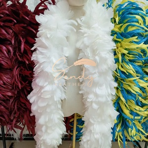 Écharpe en plumes de dinde épaisses et moelleuses, teintes, 200g, 250g, 300g, pour décoration de mariage, artisanat, spectacle, danse - Product Image 2