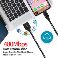 Cable de Datos USB 2.0 de la Marca JILIAN, Nuevo en Oferta, Cable USB C Micro de Carga Rápida para Samsung Huawei Xiaomi