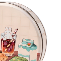 Boîte d'emballage alimentaire OEM en fer blanc pour gâteaux, boîte métallique ronde hermétique dorée avec fenêtre de présentation pour fournitures de boulangerie