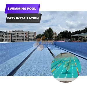 Piscina Eco-Safe sobre el suelo con marco de aluminio sin óxido para uso en exteriores de bajo impacto - Product Image 1
