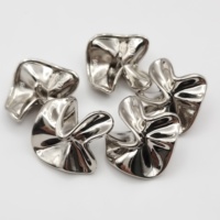 Kancing Logam Bentuk Bunga Desainer 18mm/23mm/25mm untuk Pakaian, Grosir Stok Besar