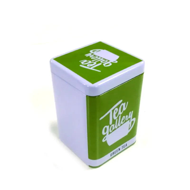 Good quality green tea packing matel square tin box Chinese green tea leaves organic 100g packing tin box