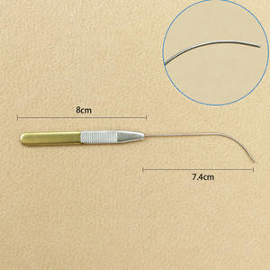 Herramienta para párpados de acero inoxidable, 8cm, con punta curva para dar forma, instrumentos para cirugía de doble párpado, uso médico oftálmico - Product Image 5