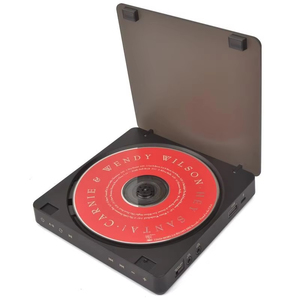 Lecteur CD portable mini, directement de l'usine, avec haut-parleur intégré, batterie rechargeable, radio FM, prise jack 3,5 mm compatible MP3 et WMA, pour l'anglais. - Product Image 1