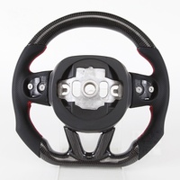 Volant personnalisé en fibre de carbone véritable avec LED couleur et indicateur de vitesse pour Dodge Charger Challenger Durango 2015-2024