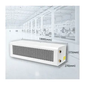 HX 380v OEM Hot Water Source Heated Air Shield Water Heater For Door Hydronic Industrial Air Curtains