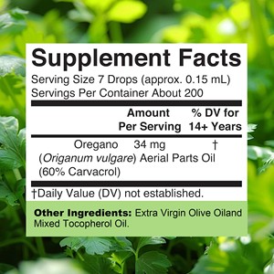 Hot seller Oil Of Oregano Liquid Drops with Oregano Aerial Parts Oil Digestive Support Promotes Relaxation Dietary <b>Supplement</b> - Product Image 2