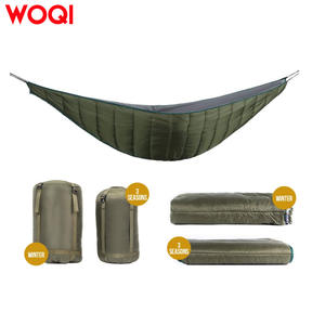 Sac de couchage hybride ultraléger Woqi 0,8 kg en nylon respirant pour le camping, la randonnée, le trekking, les adultes, vert militaire - Product Image 3