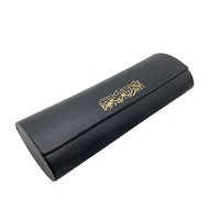 Meidian Chine Usine Personnalisé Aimant Flip Étui à Lunettes Noir PU Cuir Stylo Boîte