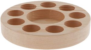 Expositor de madera para botellas de aceite esencial, 2 paquetes, organizador de almacenamiento de madera, contenedor de aceite de oliva, soporte para organizar - Product Image 3