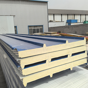 Panneaux sandwich en aluminium <span class=keywords><strong>de</strong></span> couleur Protection contre la corrosion PIR <span class=keywords><strong>Panneau</strong></span> sandwich en <span class=keywords><strong>laine</strong></span> <span class=keywords><strong>de</strong></span> <span class=keywords><strong>roche</strong></span> PU - Product Image 5
